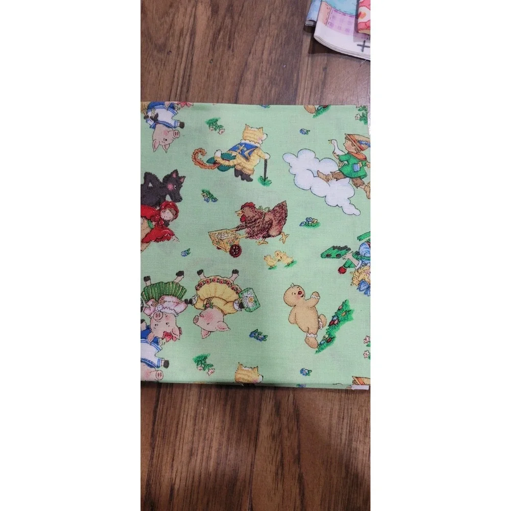 9 Assorted Cotton Blend Fabric Material Care Bear Baby